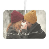 写真パーソナライズされた車 カーエアーフレッシュナー (裏面)