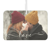 写真パーソナライズされた車 カーエアーフレッシュナー (正面)