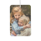 写真パーソナライズされた車 カーエアーフレッシュナー (正面)