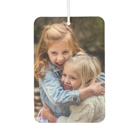 写真パーソナライズされた車 カーエアーフレッシュナー (正面)