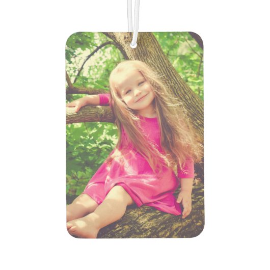 写真パーソナライズされた車 カーエアーフレッシュナー (裏面)