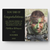 写真パーソナライズされた軍が消えた フォトプラーク (正面)