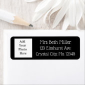 写真パーソナライズされた返却宛名ラベル ラベル (インサイチュ)