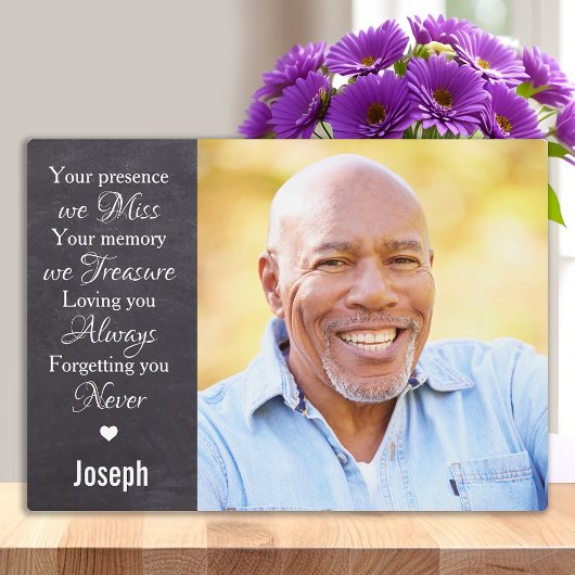 写真パーソナライズされた追悼の記念碑 フォトプラーク