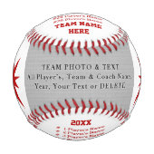写真パーソナライズされた野球のボール・コーチへの贈り物 野球ボール (正面)