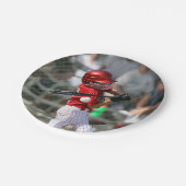 写真パーソナライズされた野球選手誕生日 ペーパープレート (アングル)