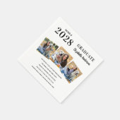 写真パーソナライズされた院生おもしろい事実卒業 スタンダードカクテルナプキン (角)