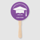 写真パーソナライズされた院生ファン ハンドファン (裏面)