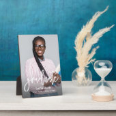 写真パーソナライズされた院生 フォトプラーク (側面)