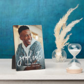 写真パーソナライズされた院生 フォトプラーク (側面)