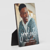 写真パーソナライズされた院生 フォトプラーク (側面)