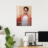 写真パーソナライズされた院生 ポスター (ホームオフィス)