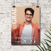 写真パーソナライズされた院生 ポスター