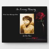 写真パーソナライズされた額 フォトプラーク (正面)