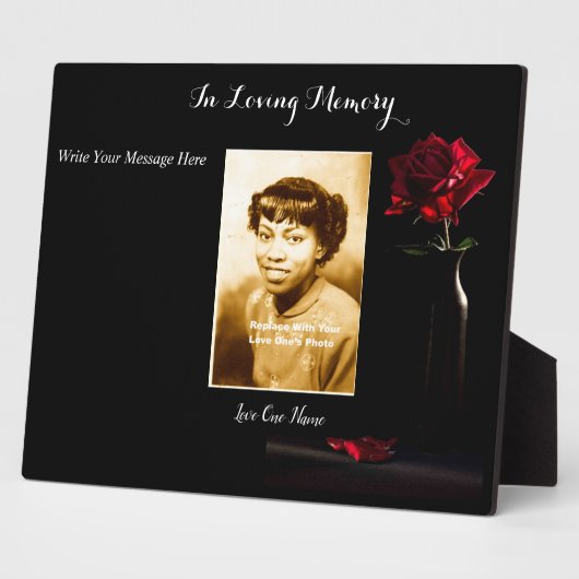 写真パーソナライズされた額 フォトプラーク (側面)