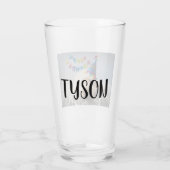 写真パーソナライズされた飲料用ガラス タンブラーグラス (裏面)