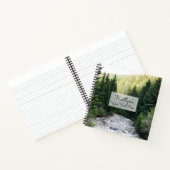 写真パーソナライズされた1枚のフォトスクリプト ノートブック (内部)