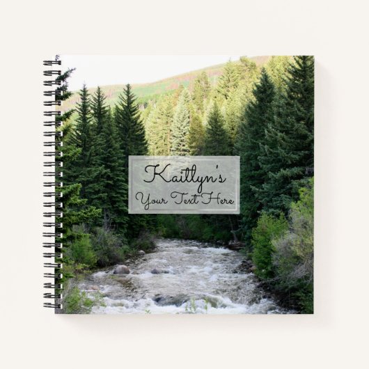 写真パーソナライズされた1枚のフォトスクリプト ノートブック (正面)