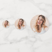 写真パーソナライズされた16番目の誕生日紙吹雪 コンフェッティ (正面)