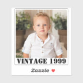 写真パーソナライズされた20日30日40日50日60誕生日 シール (シート)