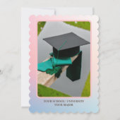 写真パーソナライズされた2024 Archレトロ卒業 招待状 (裏面)