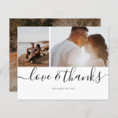 写真パーソナライズされた3枚の愛と感謝 (正面/裏面)