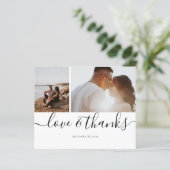 写真パーソナライズされた3枚の愛と感謝 (スタンド正面)