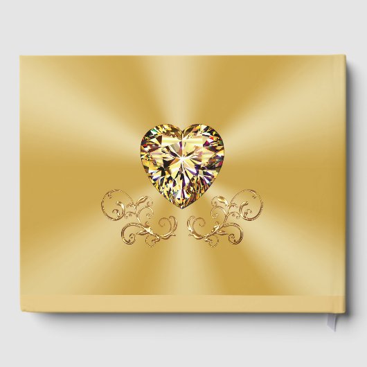 写真パーソナライズされた50周年結婚 ゲストブック (裏面)