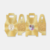 写真パーソナライズされた50周年記念お願い箱 フェイバーボックス (折り畳みなし)