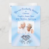 写真パーソナライズされた60周年記念招待状 招待状 (正面/裏面)