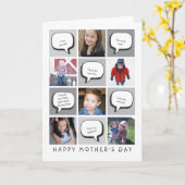 写真パーソナライズされた&あいさつ母の日カード カード (黄色い花)