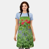 写真パーソナライズされた エプロン (着用した状態)