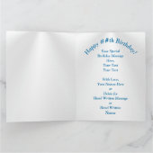 写真パーソナライズされた、エレガント誕生日カード カード (内部)