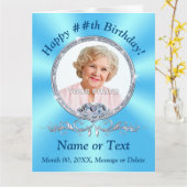 写真パーソナライズされた、エレガント誕生日カード カード (黄色い花)