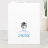 写真パーソナライズされた、エレガント誕生日カード カード (裏面)