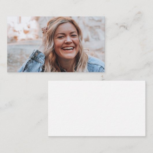 写真パーソナライズされた エンクロージャーカード (正面/裏面)