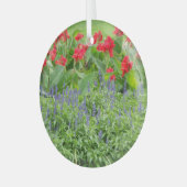 写真パーソナライズされた ガラスオーナメント (正面左)