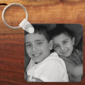 写真パーソナライズされた キーホルダー (正面)