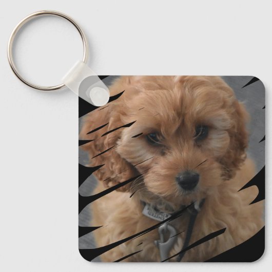 写真パーソナライズされた キーホルダー (正面)