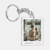 写真パーソナライズされた キーホルダー (正面左)