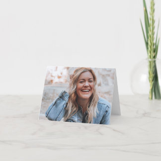 写真パーソナライズされた サンキューカード