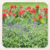 写真パーソナライズされた スクエアペーパーコースター (正面)