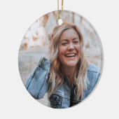 写真パーソナライズされた セラミックオーナメント (左)