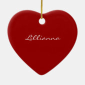 写真パーソナライズされた セラミックオーナメント (裏面)