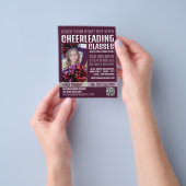 写真パーソナライズされた、チアリーティング教室 チラシ (手)