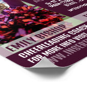 写真パーソナライズされた、チアリーティング教室 ポスター (角)