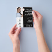 写真パーソナライズされた、ドライビングスクール、インストラクター チラシ (手)