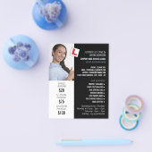 写真パーソナライズされた、ドライビングスクール、インストラクター チラシ (シングル)