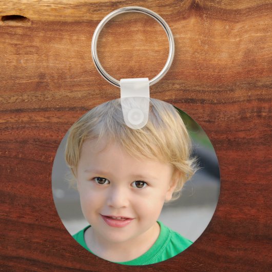 写真パーソナライズされた&ネームゴールデンスタイル キーホルダー (裏面)