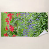 写真パーソナライズされた ビーチタオル (正面)